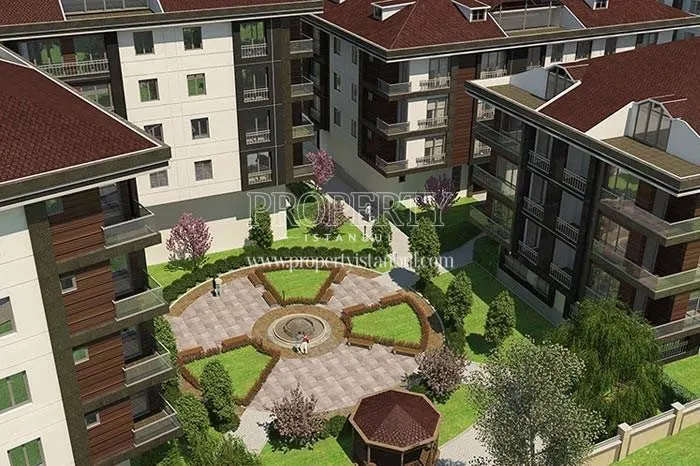 The panoramic view of the Yasemin Evleri compound
