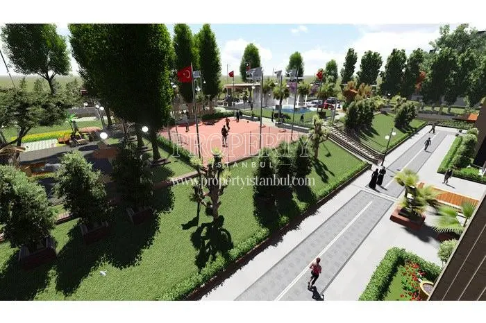 Yeni Istanbul Evleri compound garden