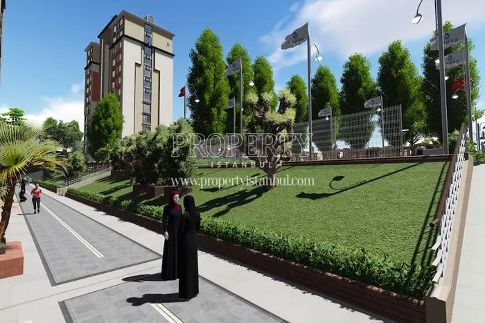 Walking track in Yeni Istanbul Evleri