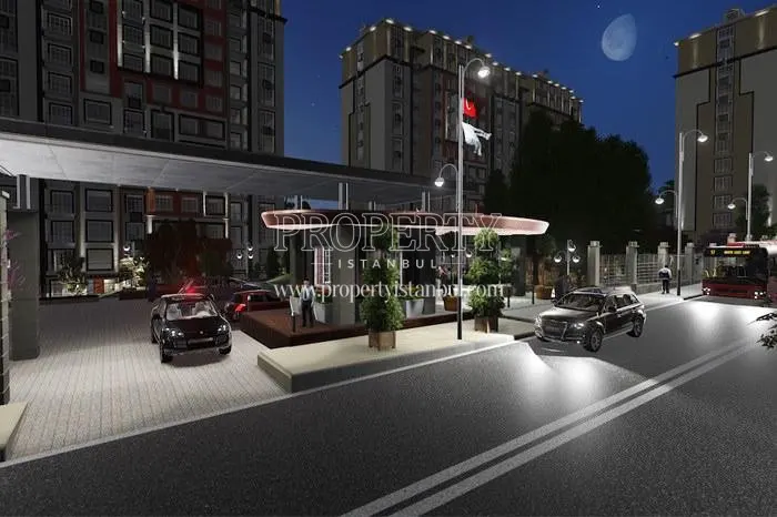 The entrance of Yeni Istanbul Evleri
