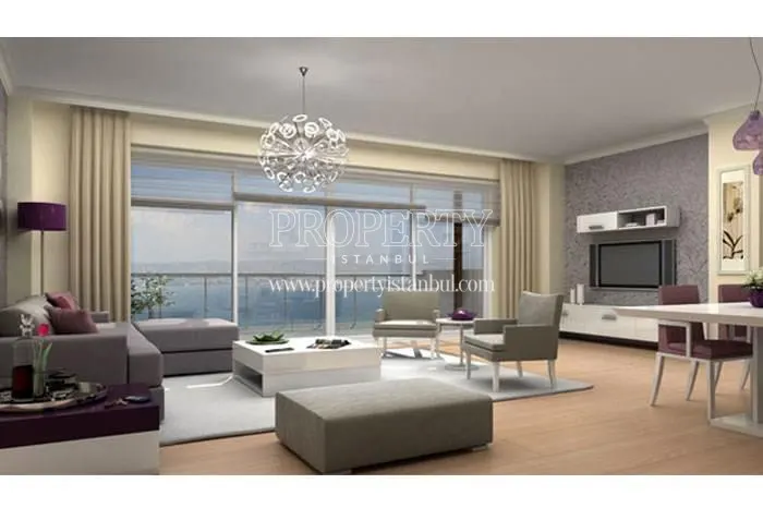 One of the living rooms in Yenimoda Evleri