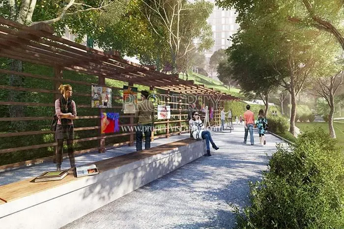 Verdant garden of Yenitepe Kadikoy