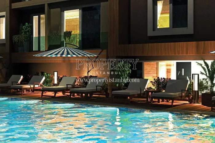 The swimming pool in Yildiz Park Modern