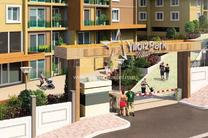 The gate of the Yildiz Park Modern compound