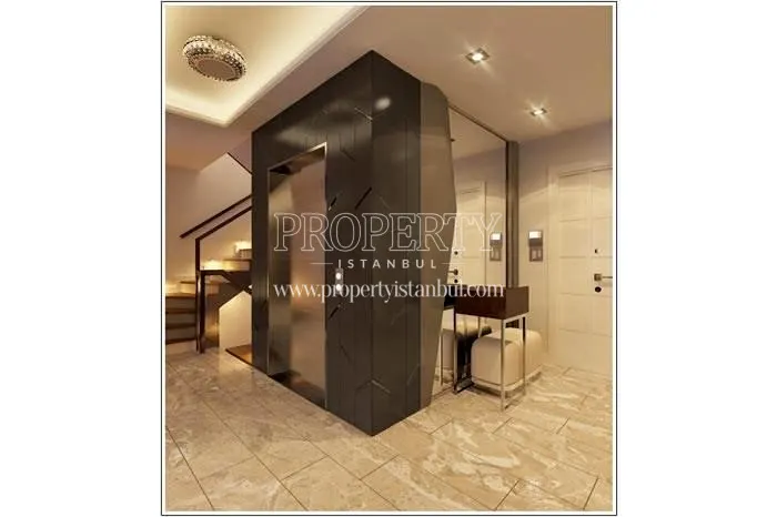 The corridor of one of the Yonca Villapark villas