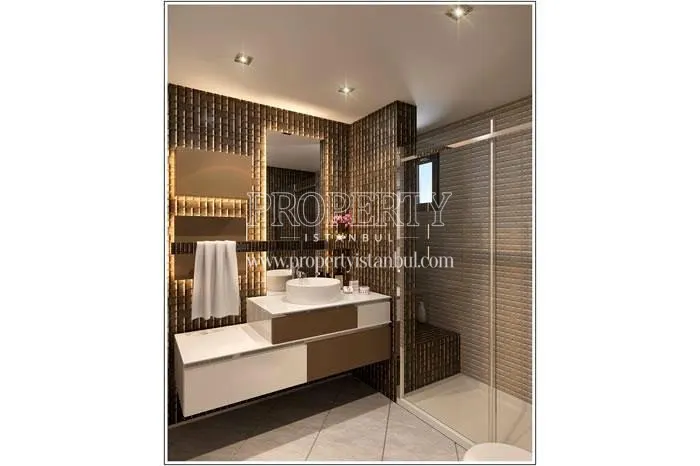 One of the bathrooms in Yonca Villapark