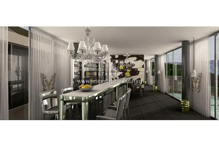 Black and grey cafe in Yooistanbul