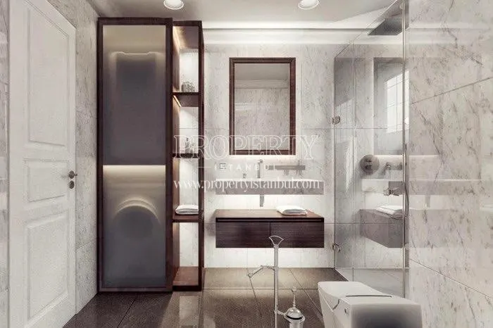 The luxury bathroom in Yor Palas