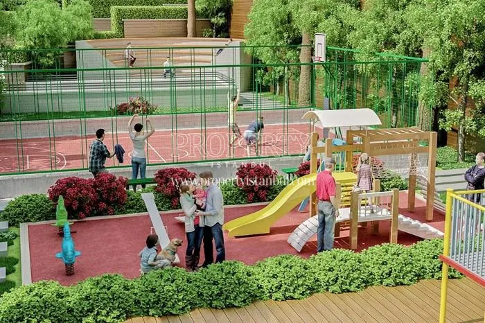 Basketball and playground for children in Zer Kartal