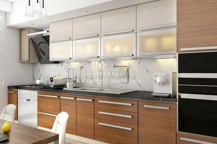One of the kitchens in the Zin D Diamond compound
