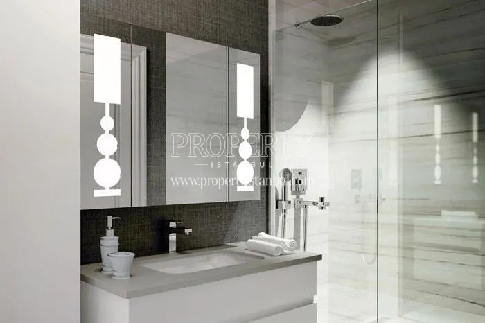 Small white bathroom in