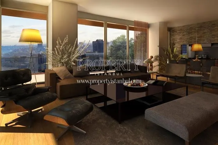 Spacious living room in Zorlu Center