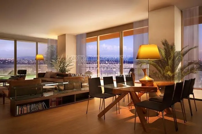 Spacious living room in Zorlu Center
