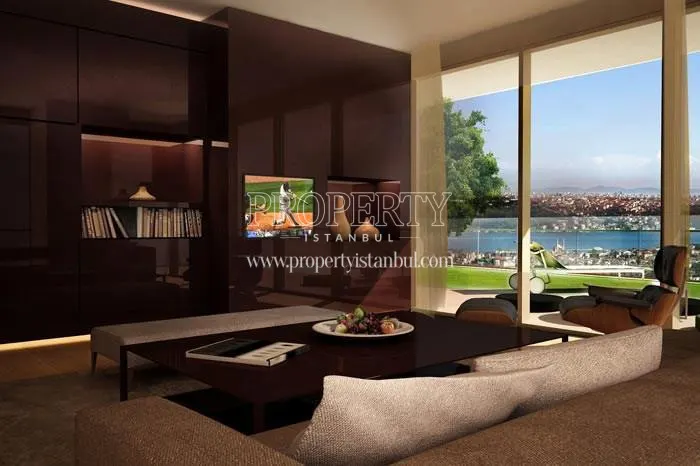 The living room with a garden in Zorlu Center