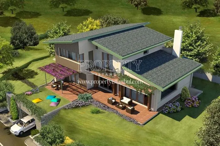 One of the villas in the Antriva project