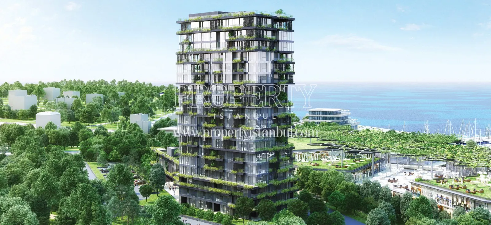 Atakoy Marina Park Residence with wooded land