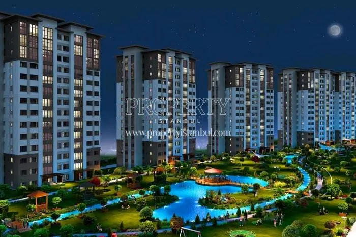 Avrupark Bahcekent project at night