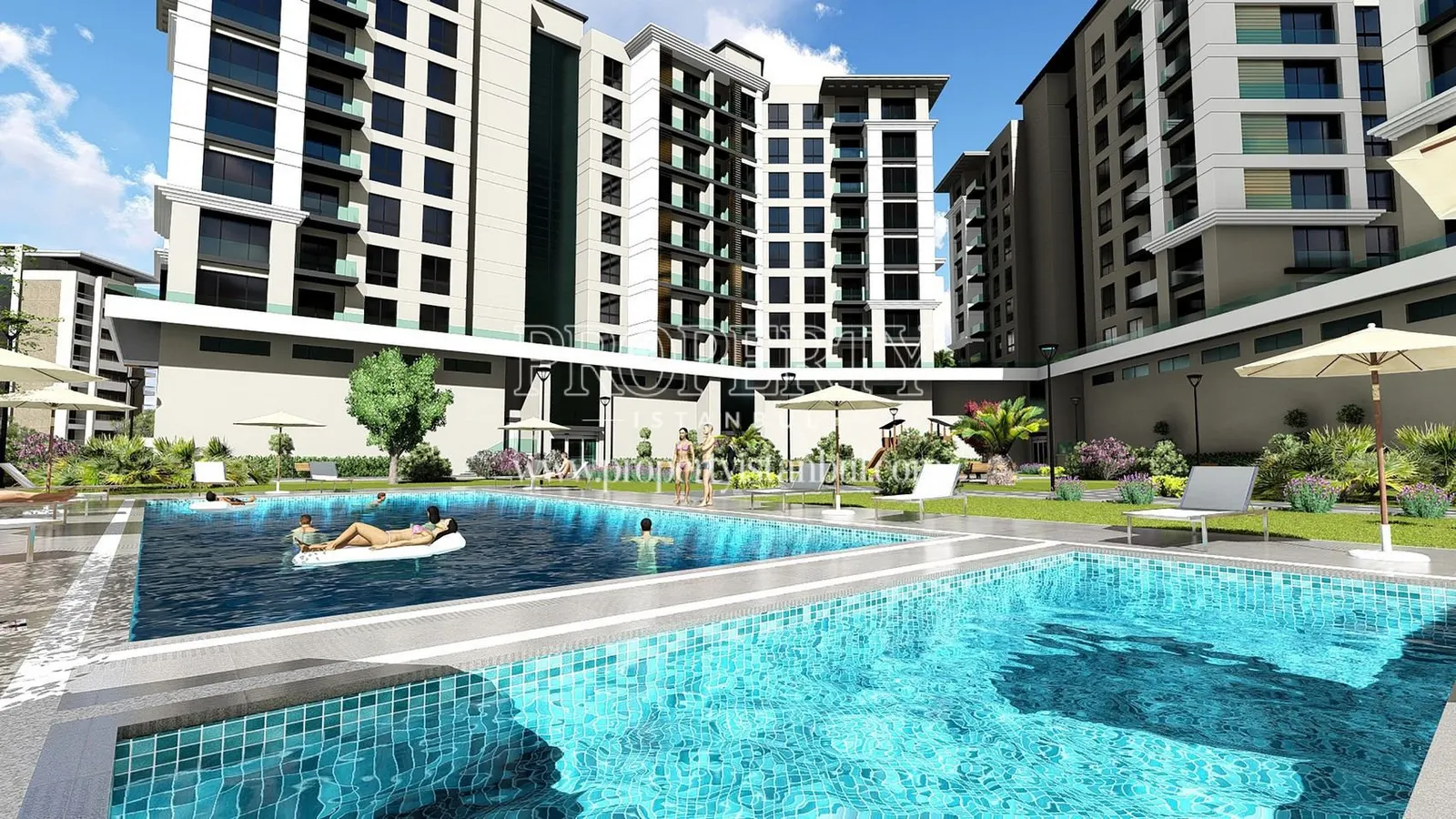The indoor swimming pool in Beyhill Premium