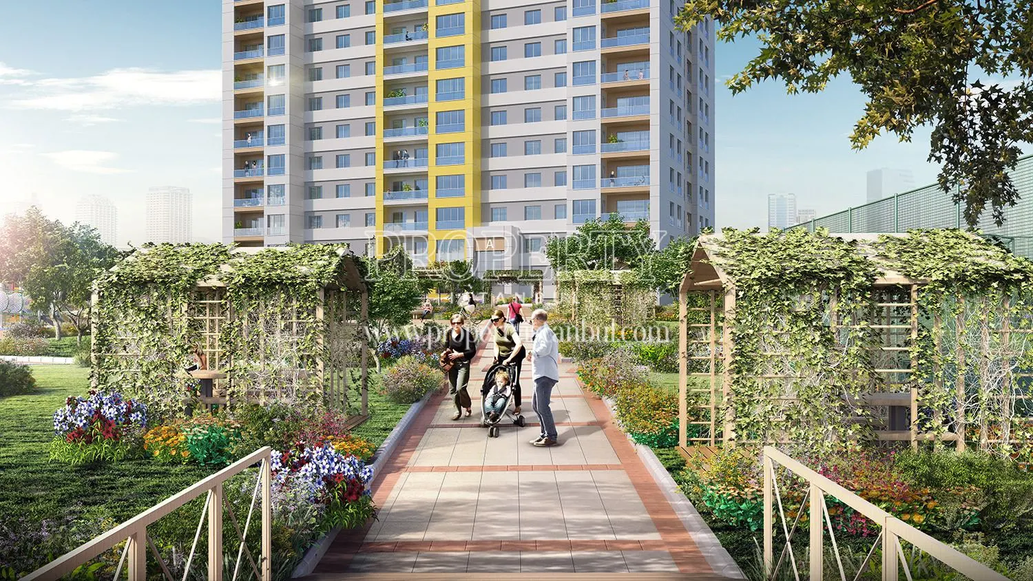 The green areas in Bizim Evler Guzelce