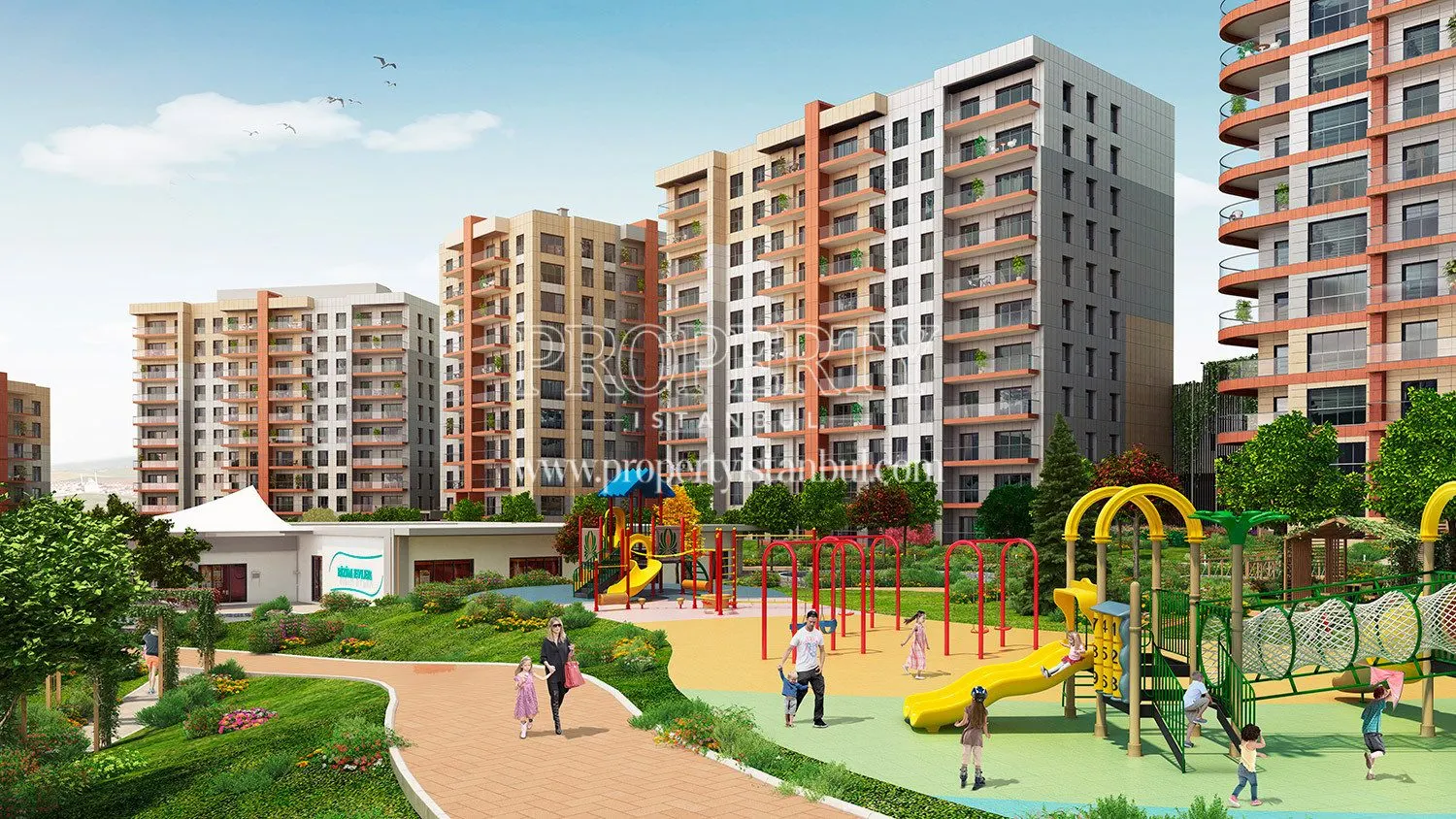 The playground in Bizim Evler Guzelce