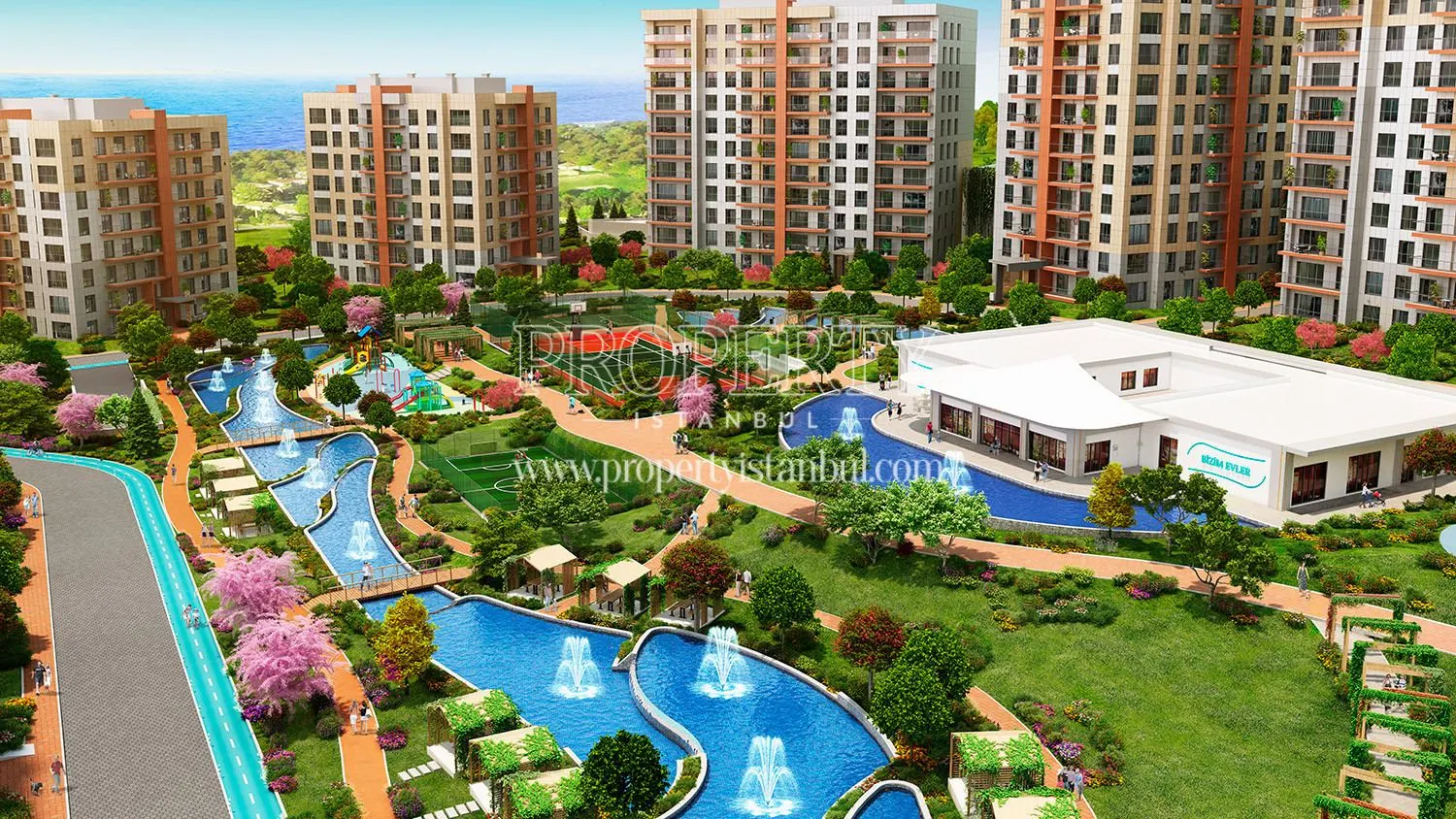 Bizim Evler Guzelce landscape area