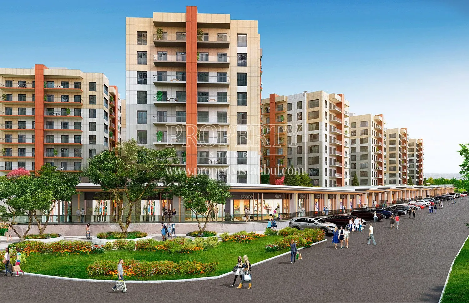 The shops in the Bizim Evler Guzelce site