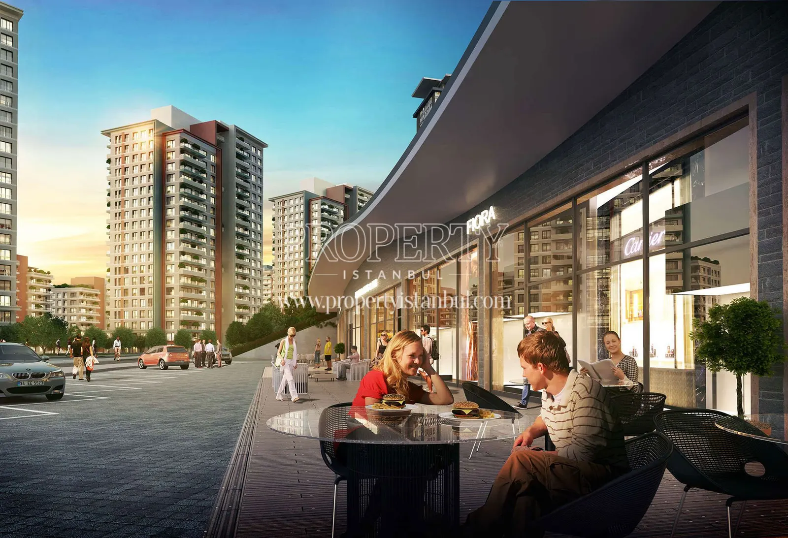The cafeteria in Bulvar Istanbul Cadde
