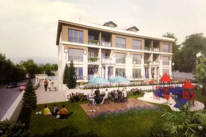 Playground for children and swimming pool in Buyukcekmece Prestige Evleri