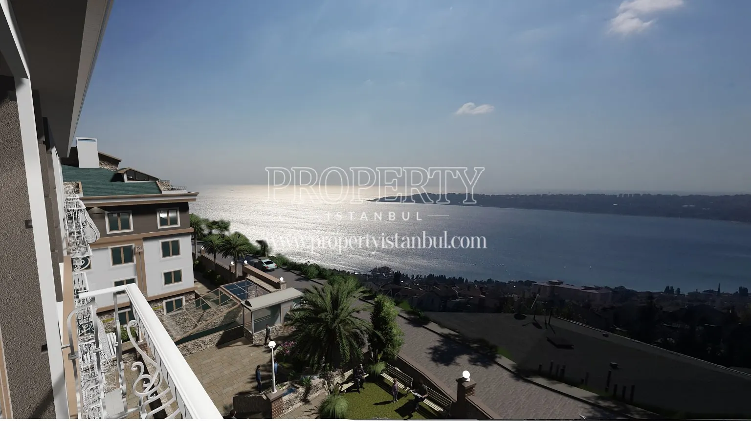 Wonderful sea view from Buyukcekmece Prestige Evleri