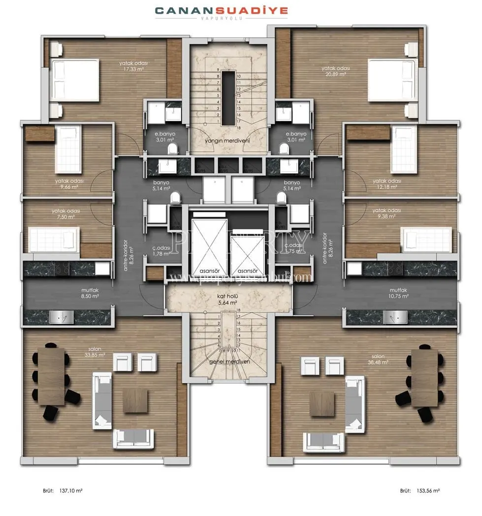 Canan Suadiye Vapuryolu project unit plan