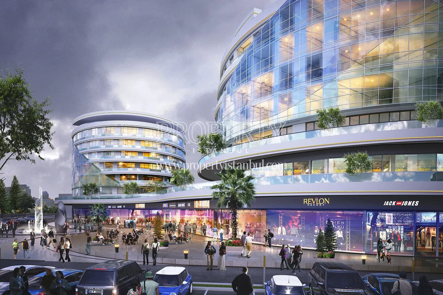 The shops and buildings in the Delta Incirli project