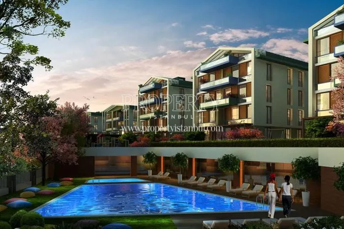 The outdoor swimming pool of Demirli Akyaka