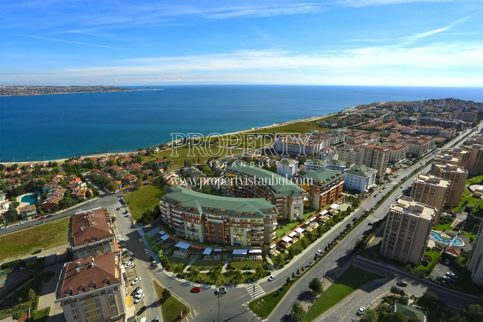 Dia Mare Mimaroba with the sea from above
