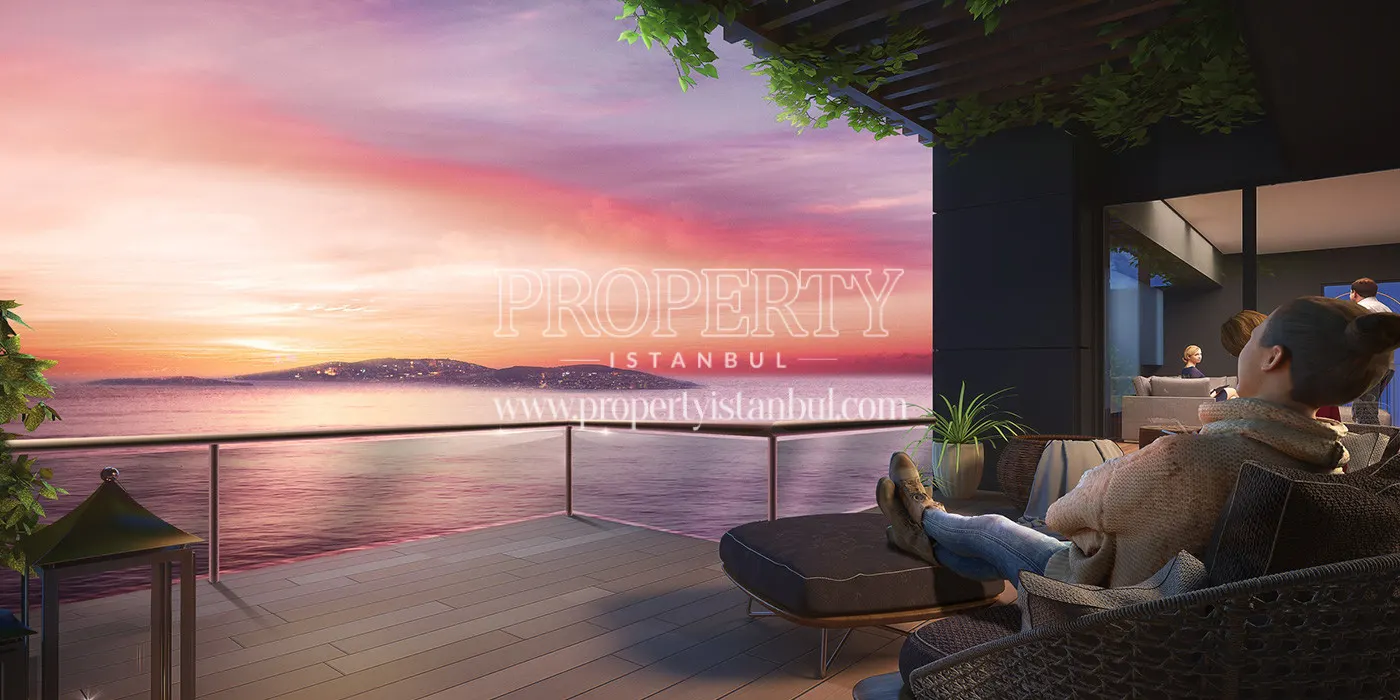 DKY Sahil residents enjoying the island view from the terrace