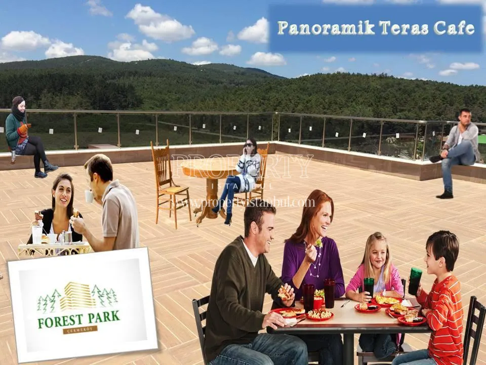 The panoramic terrace in Cekmekoy Forest Park