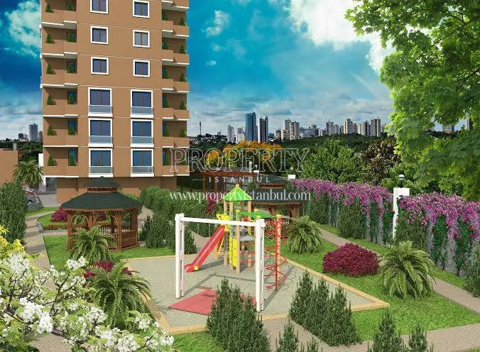 The playground for children in Cekmekoy Forest Park