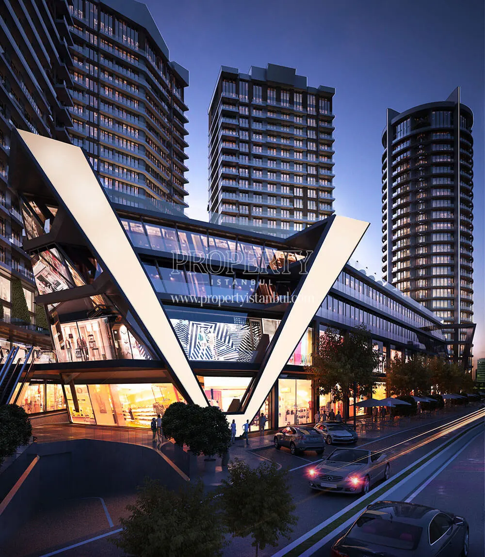 The mall in the Fortis Sinanli Kadikoy project