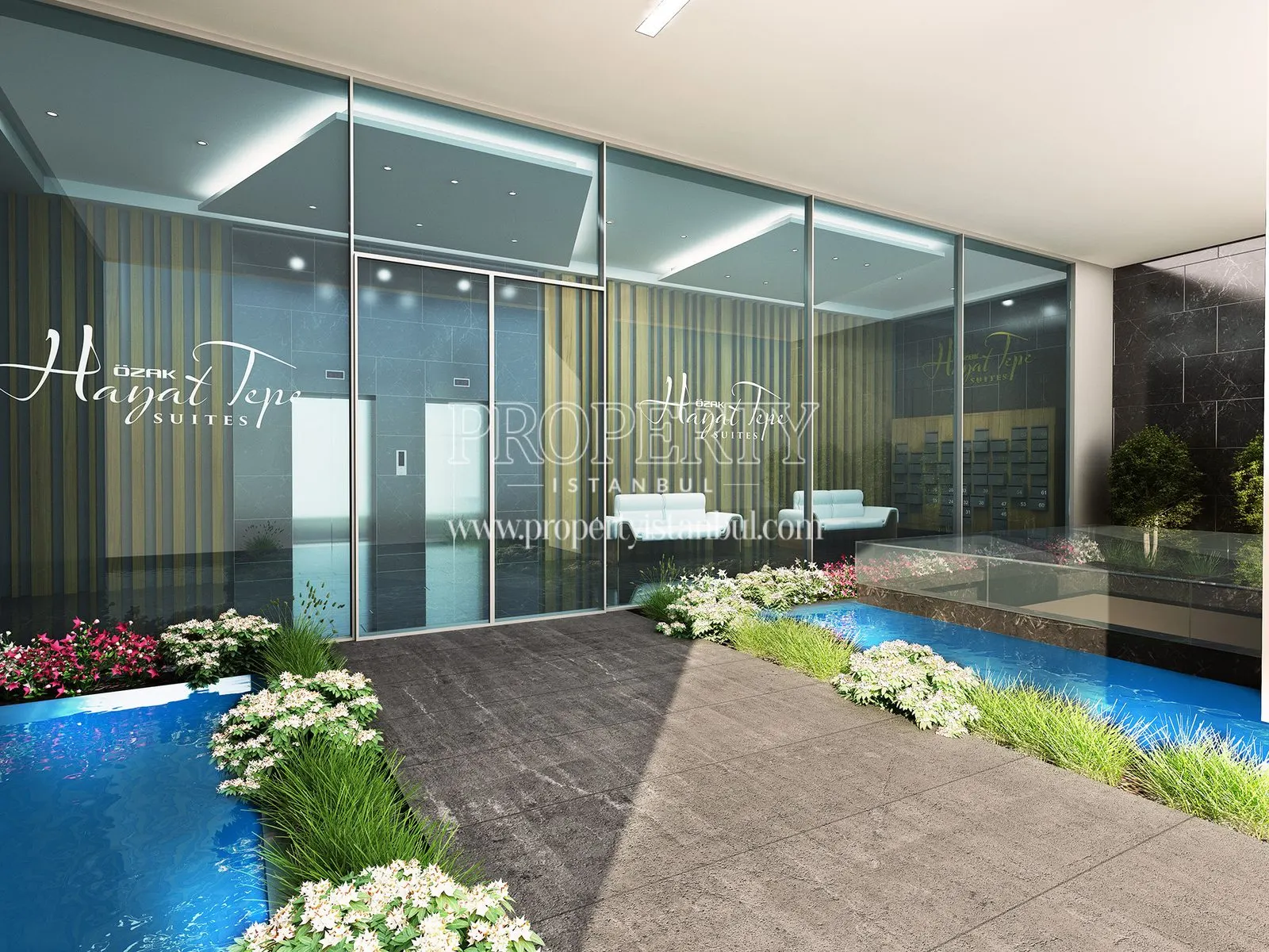 The entrance of a Hayat Tepe Suites apartment