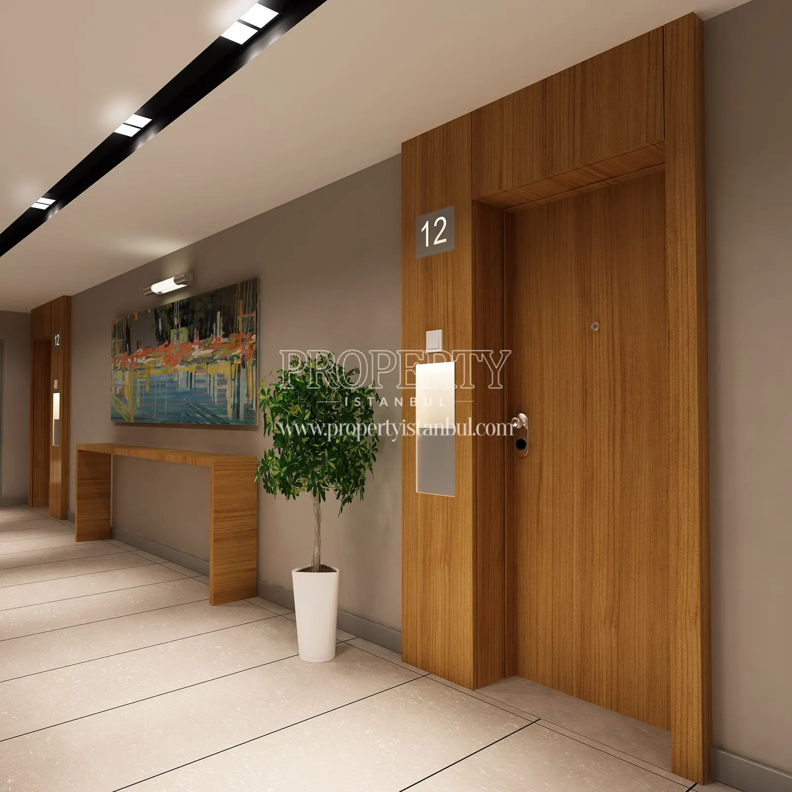 The unit door of Hayat Tepe Suites