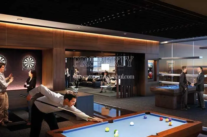 Billiard hall in iTower Bomonti