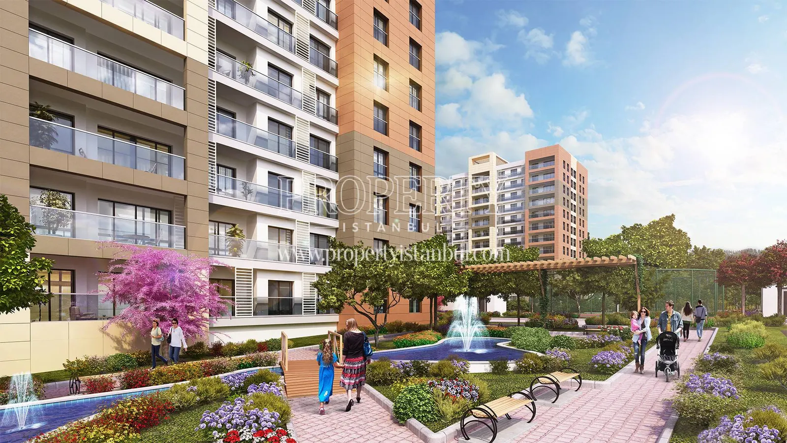 The garden of Ihlas Marmara Evleri