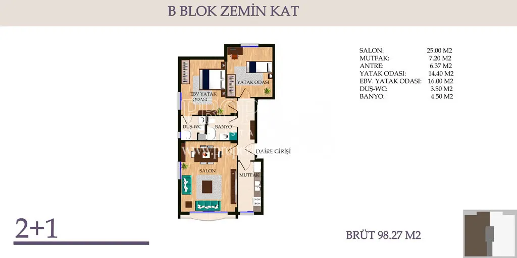 Incir Evler ground floor plan