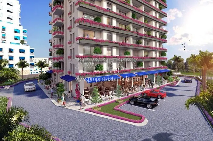 Cafe in the Karsiyaka Rezidans building