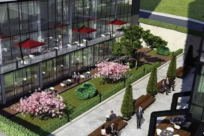 The landscape areas in Levent Life Office