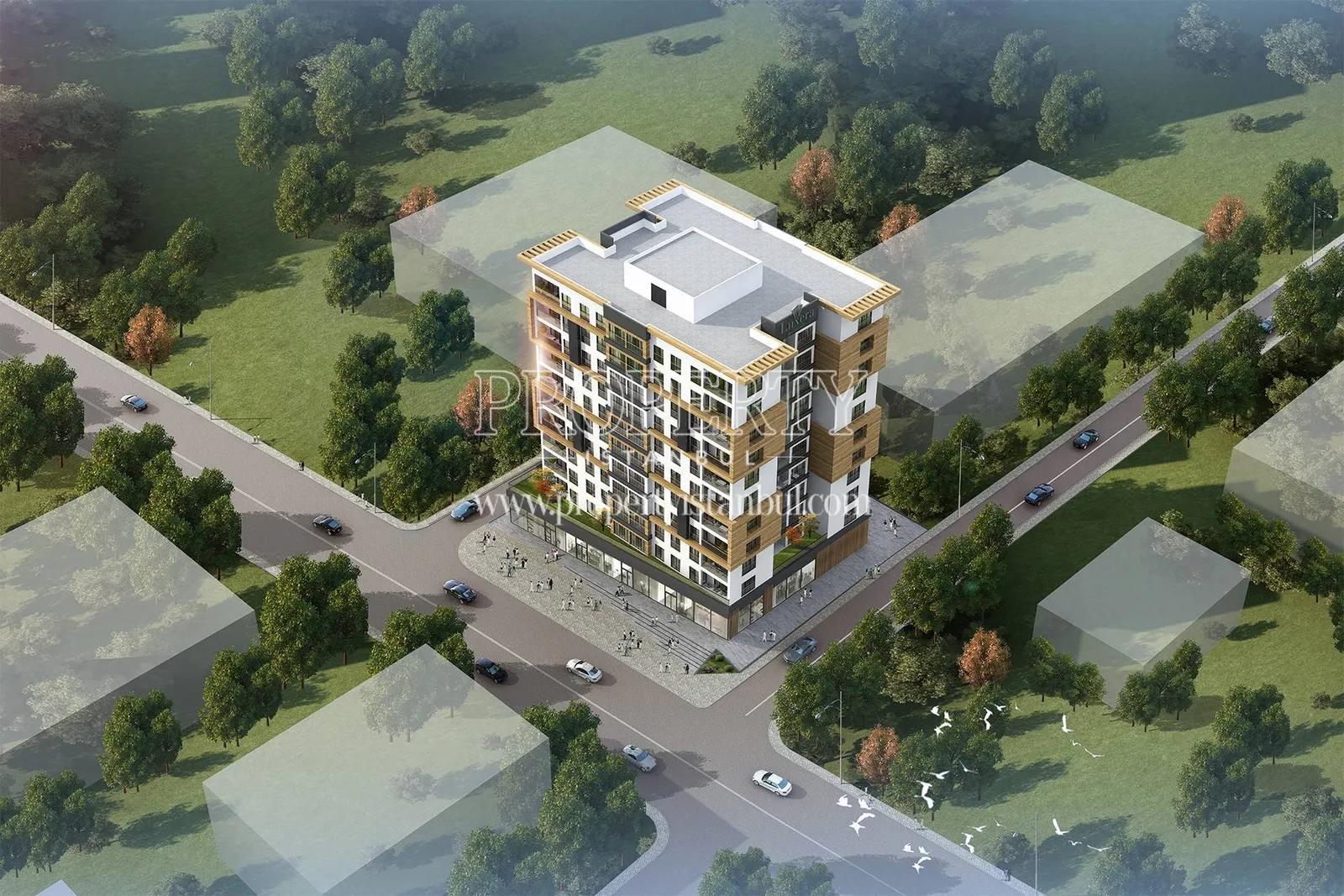 Luxera Gunesli building from above