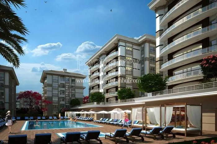The outdoor swimming pool of Maritza Beykoz Vadi Evleri