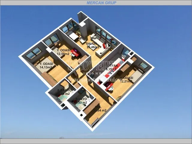 Mercan Life 3D unit plan