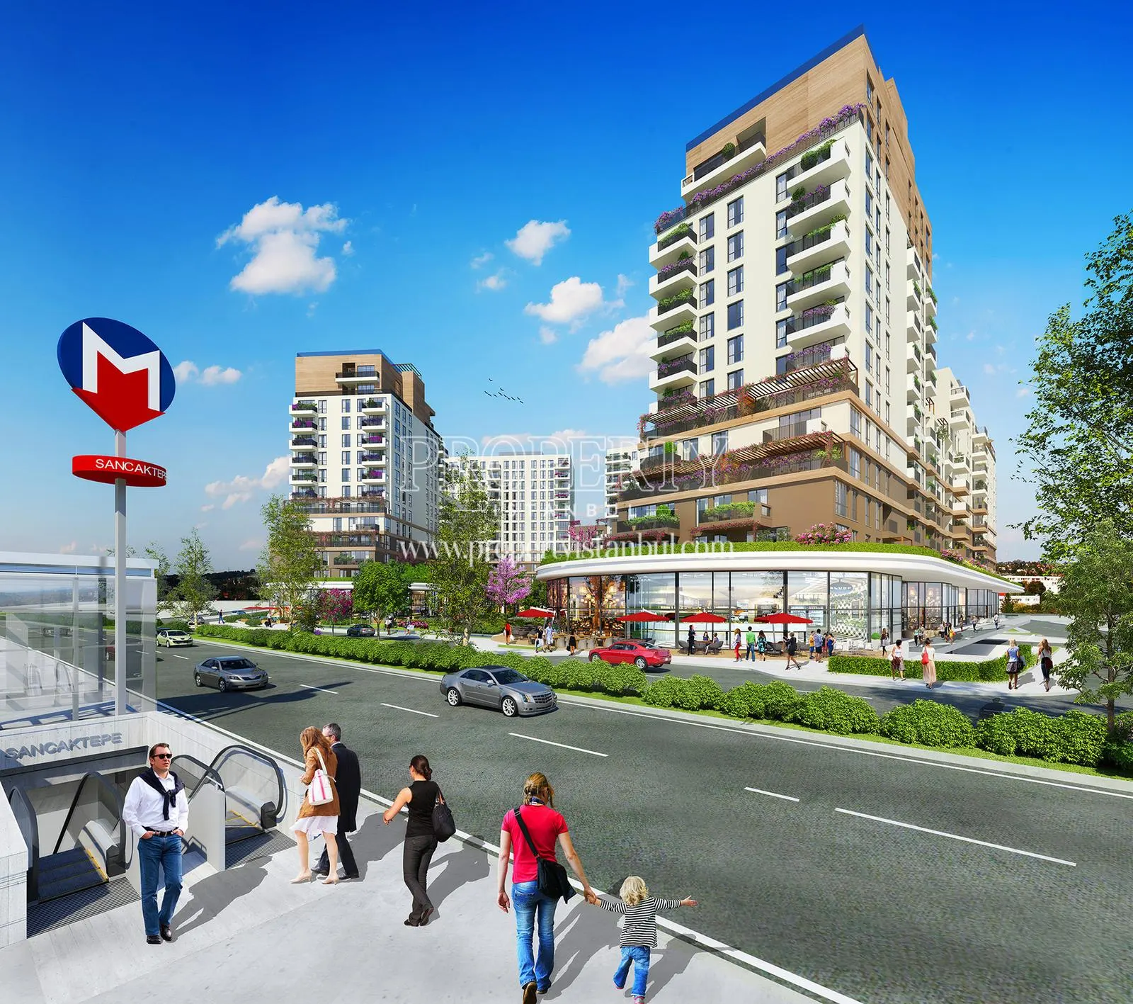 Sancaktepe metro station and Metrolife Sancaktepe