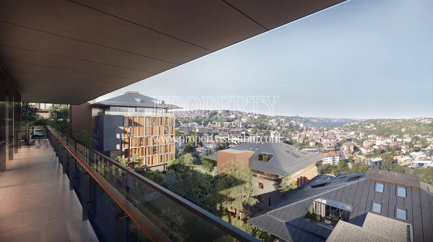 The sea view from one of the Nef Kandilli apartments
