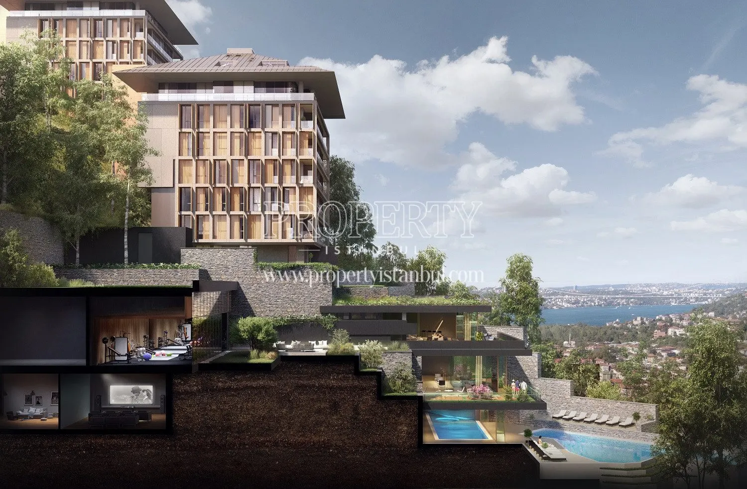 Nef Kandilli luxury homes with the Bosphorus view
